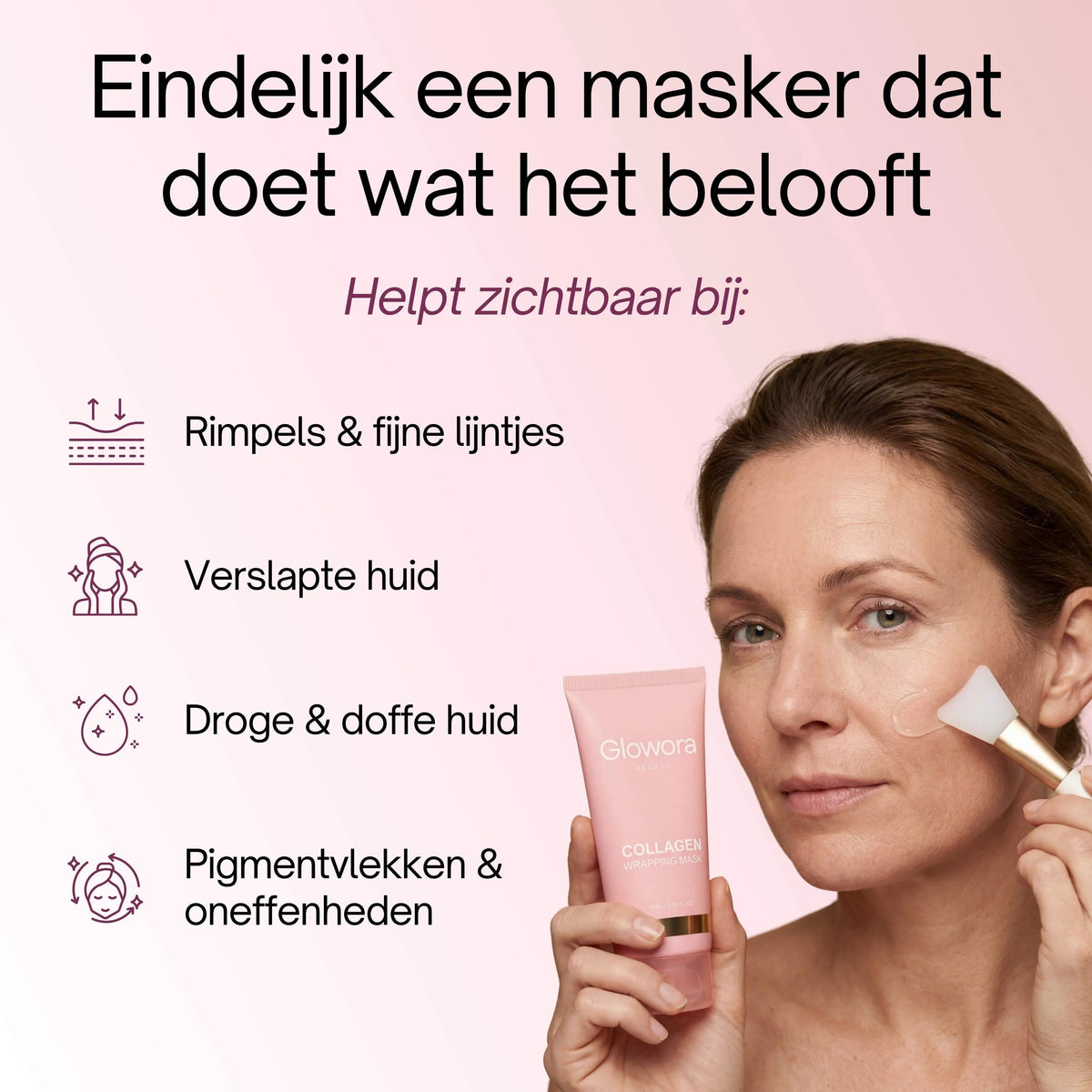 Slappe Hals Bio-Collageen Masker